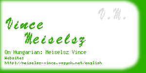 vince meiselsz business card